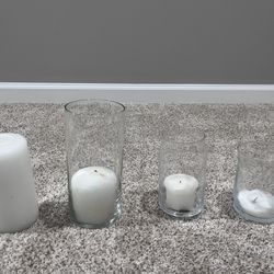 Hurricane / Candle Holders And Candles 