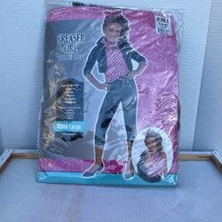 Greaser girl costume size child large