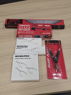 Mechanics Tools Bundle - Pliers - Long Flex-Head Ratcheting Wrench Set