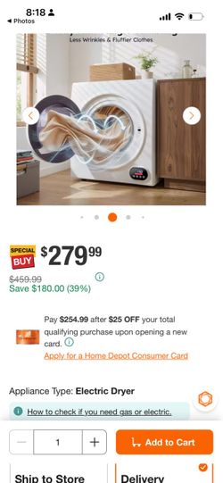 Compact Electric Dryer