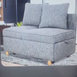 4 in 1. Sofa/ottoman/recliner/bed.