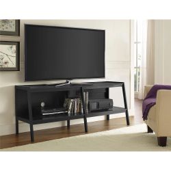 Ameriwood Home Black Ladder TV Stand for TVs up to 65"