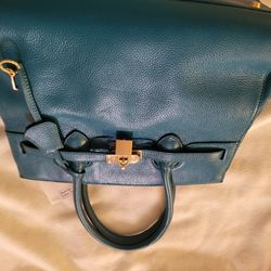 Brand New Never Used. Zenith Teal Handbag!