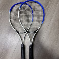 A pair tennis rackets
