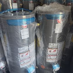 New Rheem gas water heater
