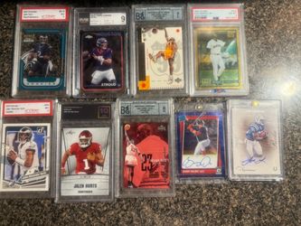 Graded slabs autos number card patch cards lot