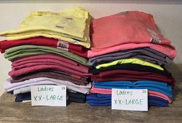 2XL LADIES Blank Bulk Tshirt Lot