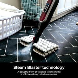 Shark Steam Mop,Powerful Steam Cleaning with Steam Blaster Technology, with 2 Pads for Floor S5003D
