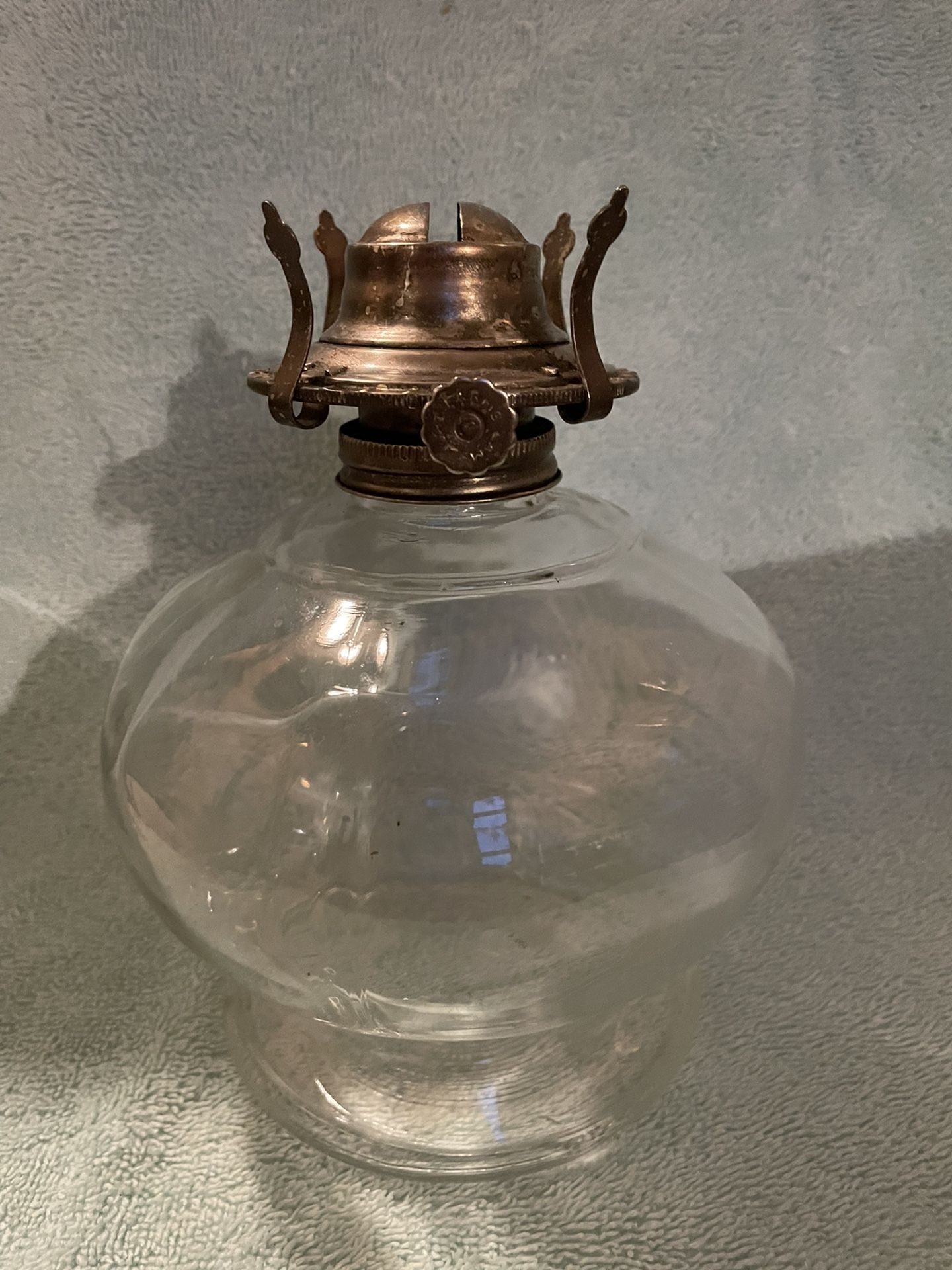 Vintage Oil Lamp With Farms Burner