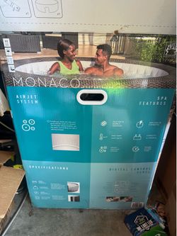 🔥 Monaco Portable Inflatable Hot Tub Spa – Used Once – Like New $400 obo