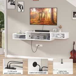 Floating Wall Mounted Entertainment Center