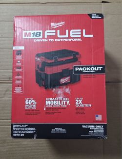 MILWAUKEE M18 FUEL BRUSHLESS CORDLESS PACKOUT 2.5 GAL WET/DRY VACUUM TOOL ONLY
