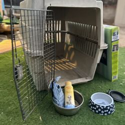 Large Dog Kennel & Universal Vehicle Barrier