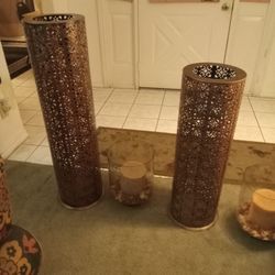2 Candles With Stands 