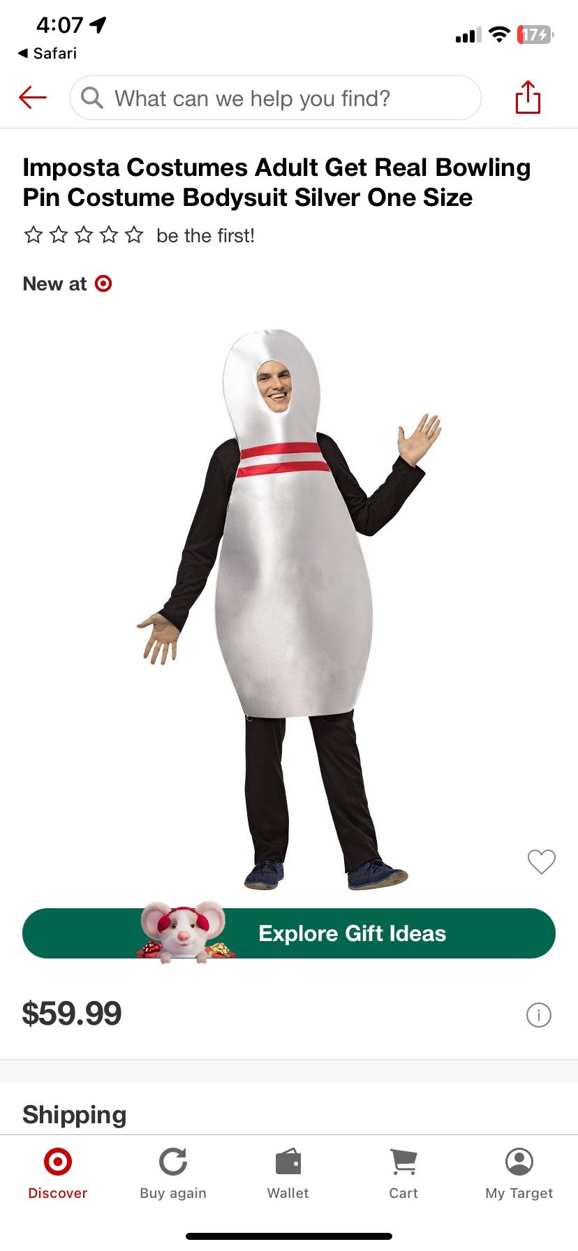 Bowling Pin Costume