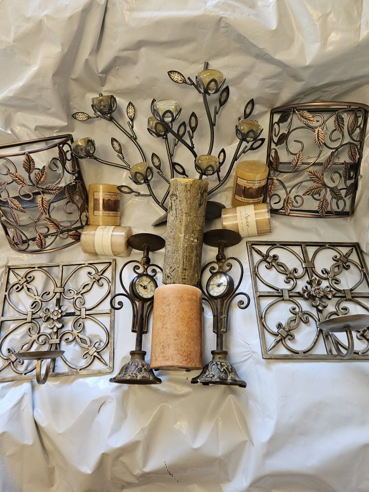 Candle Holders And Candles