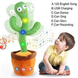 Interactive talking cactus for children, talking cactus, electronic plush toy, home decoration, ideal as a Christmas gift.