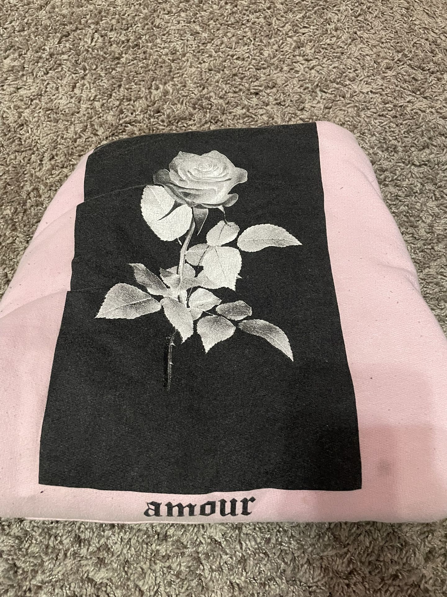 Pink Rose Amour Hoodie