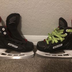 Black Used Bauer Ns Youth Hockey Ice Skates - Size 13R