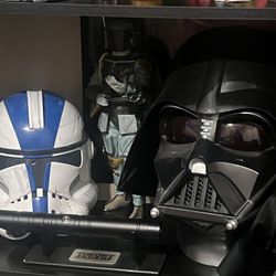 DARTH VADER AND BOBA FETT HELMET With 501st Clone Popcorn Bucket