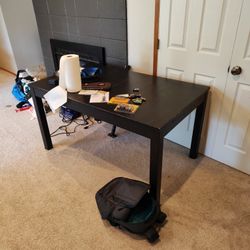 dining table and four chairs
