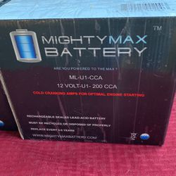 MightyMax Battery 12V-U1-200CCA