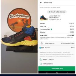 Jordan Delta Union Mid Sz 11 M