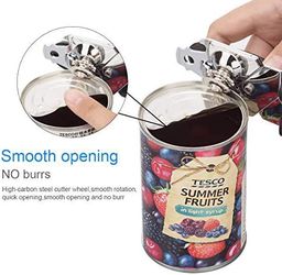 Safe Cut Can Opener Manual Stainless Steel Smooth Edge Can Opener