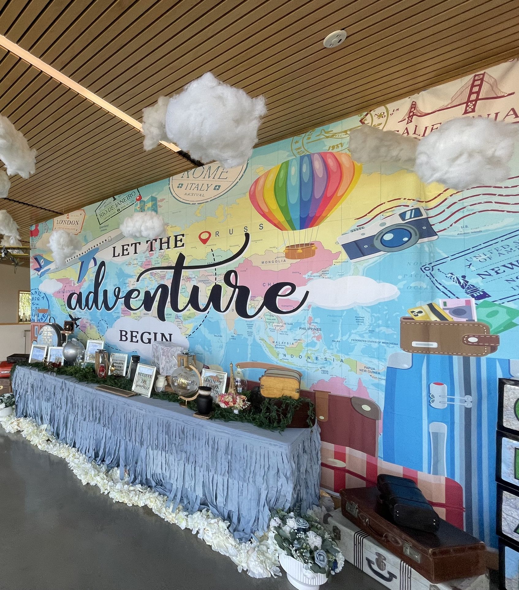 Adventure Awaits Backdrop 20 Feet By 10 Feet
