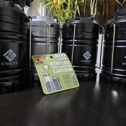 Lot of 4 LED Camping Lanterns - (3) Etekcity & (1) i-Zoom 600 Lumens - Collapsible