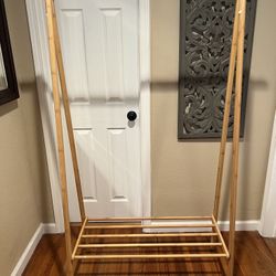 Bamboo Garment Rack 