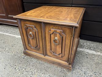 LANE Vintage Mediterranean Style Low Accent Cabinet