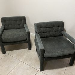 Vintage Parsons Cube Style Chairs