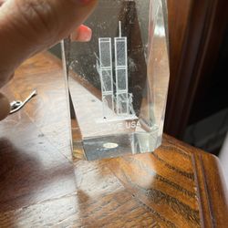 Patriotic Glass Engraved USA Decor 