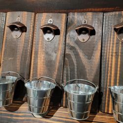 Solid Wood Bottle Opener 