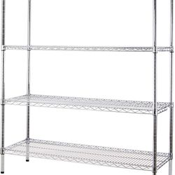 Chrome Wire Shelving Kit 3 Tier | NSF Commercial Storage Rack Unit