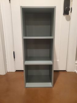 New book shelf mint green