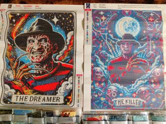 Completed Diamond Art Paintings Set of 2