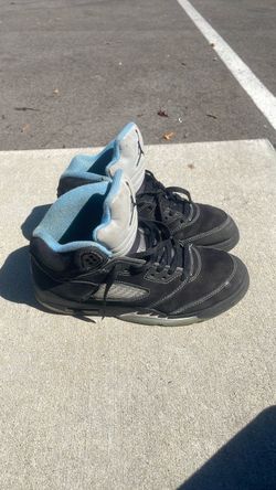 Jordan 5 black blue size 7
