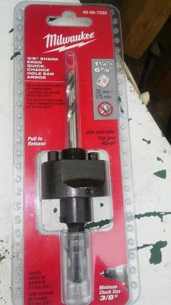 Milwaukee. Changue hole saw arbor