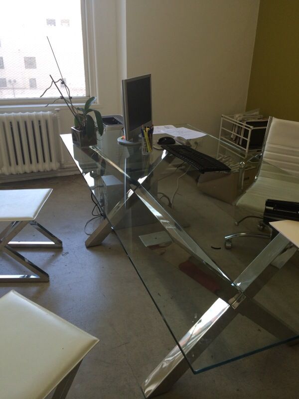 Z Gallerie Axis Table & Chairs (3)