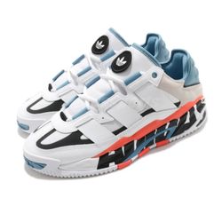 adidas Originals Niteball White Solar Red Hazy Blue Men Casual Shoes FX7644