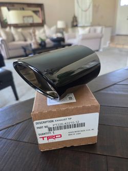 Toyota TRD Genuine Black Chrome Exhaust Tips!