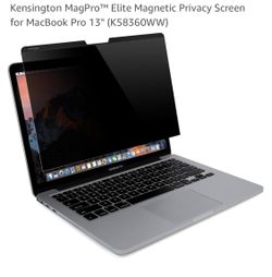 13” Kensington MagPro™ Elite Magnetic Privacy Screen For MacBook Pro 13" (K58360WW)