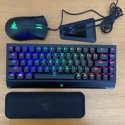Razer Keyboard and Mouse Bundle - Razer Blackwidow V3 Mini Hyperspeed + Razer Deathadder Essential (Wired) 