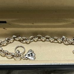 Sterling Silver Vintage bumblebee bracelet