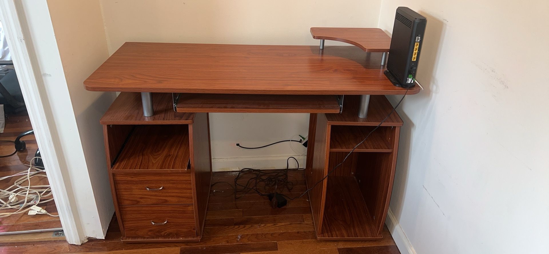 Techni Mobili Home Office Workstation with Storage Computer Desk