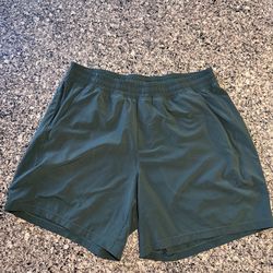 Lululemon Green Pace Breaker Shorts 7” XL