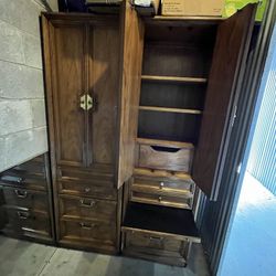 Solid oak Wardrobe Cabinets