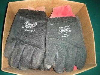 20 Pairs Of Neo Hyde Industrial PVC Gloves. Full PVC Coating, Excellent Grip, Comfortable, Chemical And Cut Resistant. 